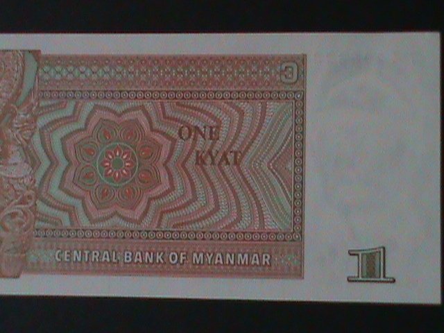 ​BURMA-1972-UNION BANK-$1 KYAT .UNCIR-VF-HARD TO FIND WE SHIP TO WORLDWIDE