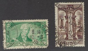 France #301-302 Used F-VF...Nice Stamps!