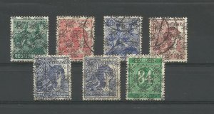 GERMANY BIZONE 1948 LOT OF 7 USED STAMPS