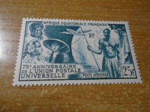 UPU 1949  :  French Equatorial Africa  #  C34  MNH