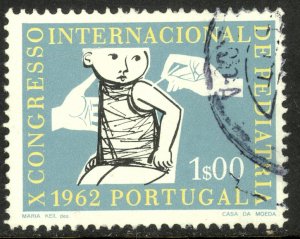 PORTUGAL 1962 1e PEDIATRICS Congress Issue Sc 892 VFU