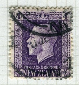 NEW ZEALAND; 1915 early GV issue fine used Shade of 4d. value