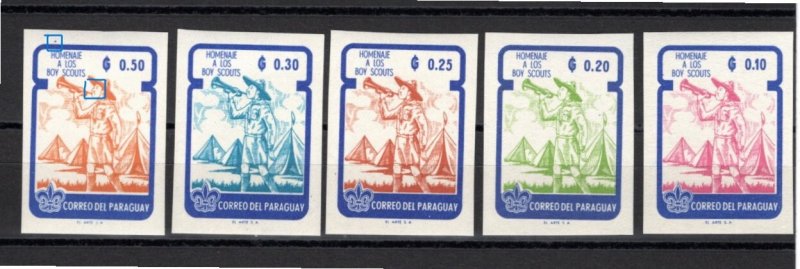 Paraguay 1962 MNH 645 DOT ON NOSE VARIETY