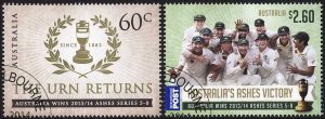 Australia SG4122/3 The Urn Returns 2013-4 Cricket Ashes series Fine Used