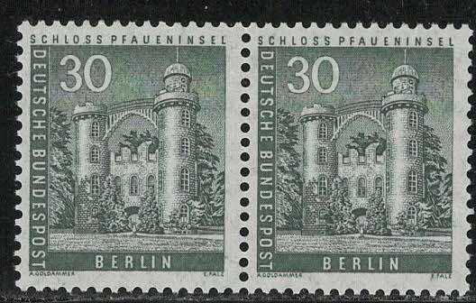 Germany Berlin Scott # 9N130, mint nh, pair, variation sheet print