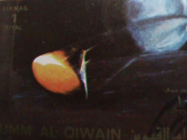 UMM AL QIWAIN STAMP -SPACE AND FIRST MAN ON THE MOON- COMPLETE LARGE CTO SHEET