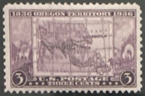 Scott #783 1936 3¢ Oregon Territory Centennial MNH OG VF