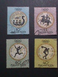 ​HUNGARY-1960 17TH OLYMPIC GAMES-ROME CTO-VF WE SHIP TO WORLDWIDE & COMBINED