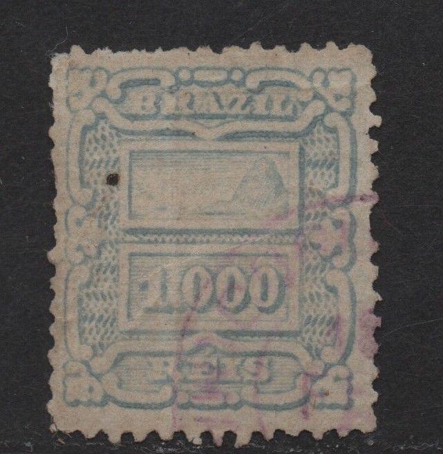 $Brazil Sc#98 used, fine, crease, Cv. $110