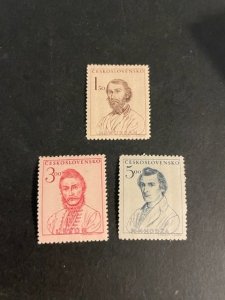 Czechoslovakia sc 357-359 MVLH comp set