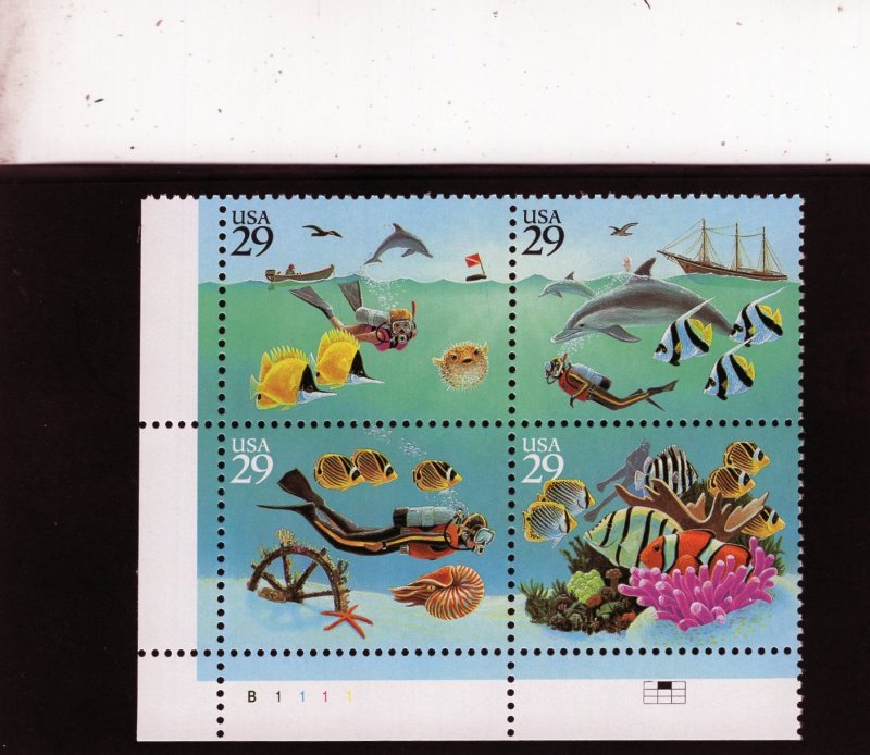 2863-2866 Wonders of the Sea, MNH LL-PB/4 (#B1111)