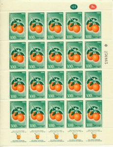 ISRAEL 1956 INTERNATIONAL CITRUS GROWERS CONGRESS SHEET MNH SEE SCAN