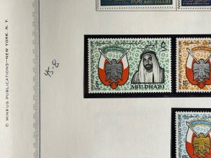 Abu Dhabi Scott #45-48 MNH