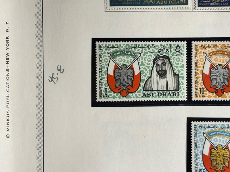 Abu Dhabi Scott #45-48 MNH