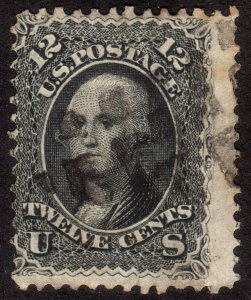 1861, US 12c, Washington, Used, Sc 69