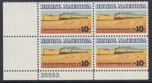 1506 Wheat Fields and Train Plate Block MNH