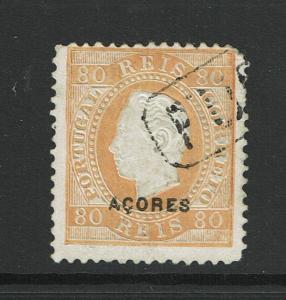 Azores SC# 53b Used / Small Embossing Tear on Neck / Pulled Corner Perf - S804