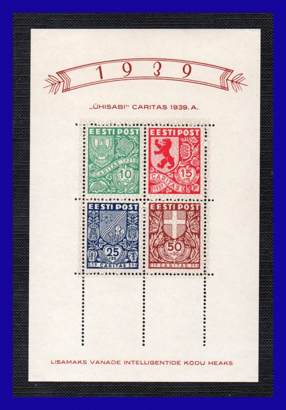 1939 - Estonia - Scott n B 39a - MNH - ES- 77 - 02