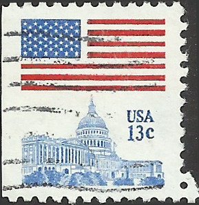 # 1623 USED FLAG OVER CAPITOL