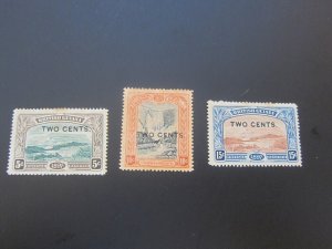 British Guinea 1898 Sc 154-56 MNG