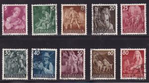 Liechtenstein 1951 New Definitive Scenes VF+/Used(o)