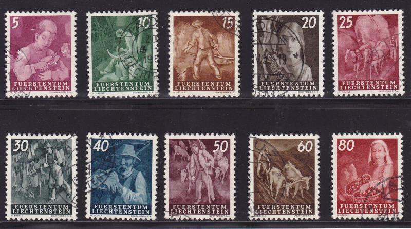 Liechtenstein 1951 New Definitive Scenes VF+/Used(o)