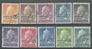 CHRISTMAS IS 1958 Definitive set fine used.................................65015