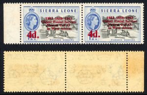 Sierra Leone SG274d 4d on 1 1/2d No stop after O but after Africa U/M (toned)