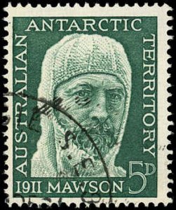 AUSTRALIAN ANTARCTIC TERRITORY Sc L7 F-VF/USED-1961 5p Sir Douglas Mawson-Sound