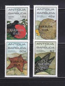 Barbuda 750-753 Set MNH Marine Life