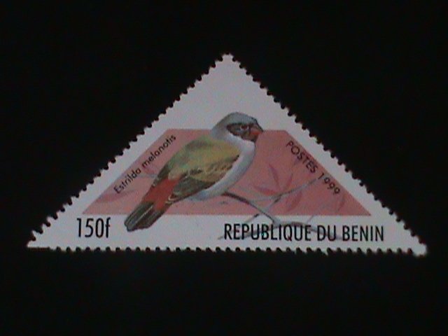 ​BENIN-1999-COLORFUL-BEAUTIFUL-LOVELY BIRD-MNH-VF-LAST ONE-HARD TO FIND
