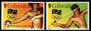 Gibraltar # 666 - 667 MNH