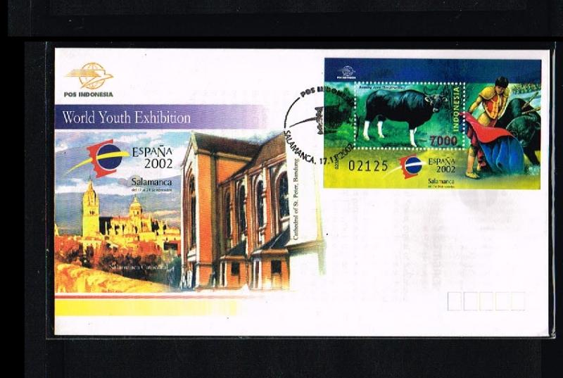 2002 - Indonesia FDC B207/02 - Fauna & Animals - Mammals - Bull - Bullfight -...