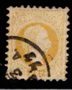 Austria Ostrich Scott 27 Used stamp,  perf 9.5