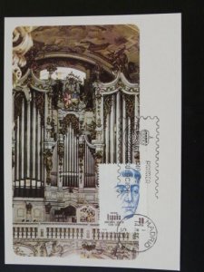 music composer Antonio Soler organ pipe maximum card Spain 54064
