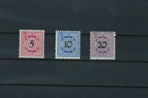 WURTTENBERG REVENUE STAMPS SET , MOUNTED MINT