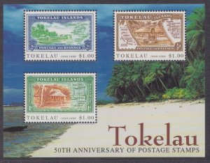 Tokelau # 254, 50th Anniversary of Tokelau Stamps,  NH, 1/2 Cat