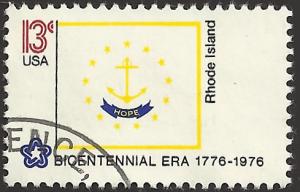 # 1645 USED STATE FLAG RHODE ISLAND