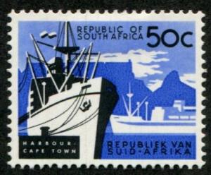 South Africa SC# 297, Cape Town Harbor, 50c  MH