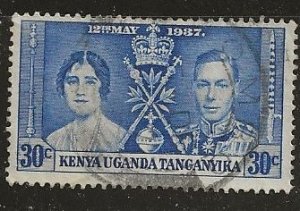 Kenya Uganda  & Tanganyika | Scott # 62 - Used