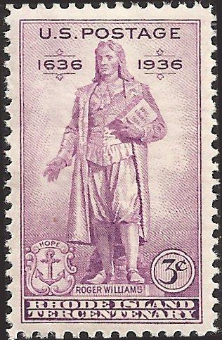 # 777 MNH - SVC-0.35 - RHODE ISLAND TERCENTENARY