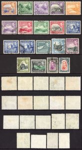 Cyprus SG151/63 KGVI set of 19 fine used