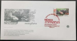 RP) 2002 MEXICO, HANDLEBARS, NATURE CONSERVATION FDC, UNIQUE ECOSYSTEM, SALINE