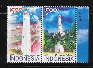 Indonesia 2007 Lighthouses Sc 2122 MNH A2935