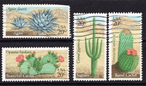 Scott 1942-1945 Used Cactus Succulents