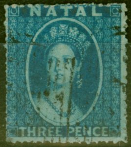Natal 1861 3d Blue SG11 Fine Used