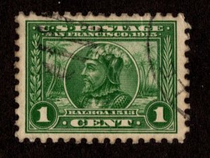 OAS-CNY 8405  SCOTT 397 – 1913 1c Panama-Pacific Expos Balboa USED