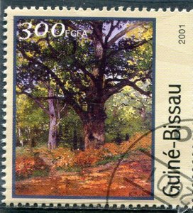 Guinea-Bissau 2001 CLAUDE MONET Paintings 1 Stamp fine used Perforated VF