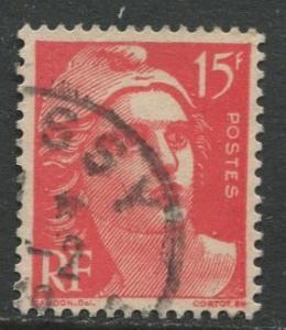 France - Scott 614 Marianne Used CV$3.25