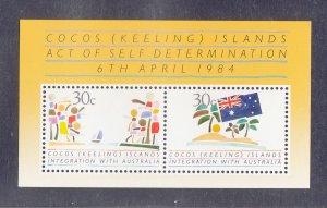 Cocos Islands Scott #125 (S/Sheet) MNH